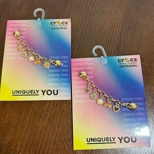 CROCS JIBBITZ 2 piece lot.  Jibbitz chains Sold Out!!